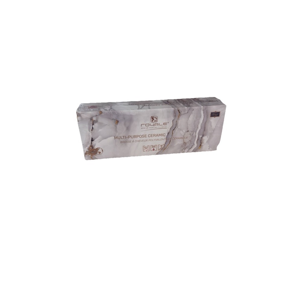 Royale Ceramic Hair Brush Multi-Purpose, White Marble New Sealed